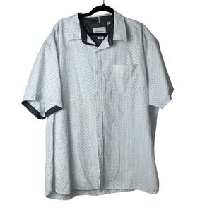Paper Denim & Cloth Casual Cotton Button Mens Short Sleeve 4X Office Work Collar